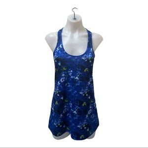 Lululemon Blue Abstract Polka Dot Racerback Tank  [056]